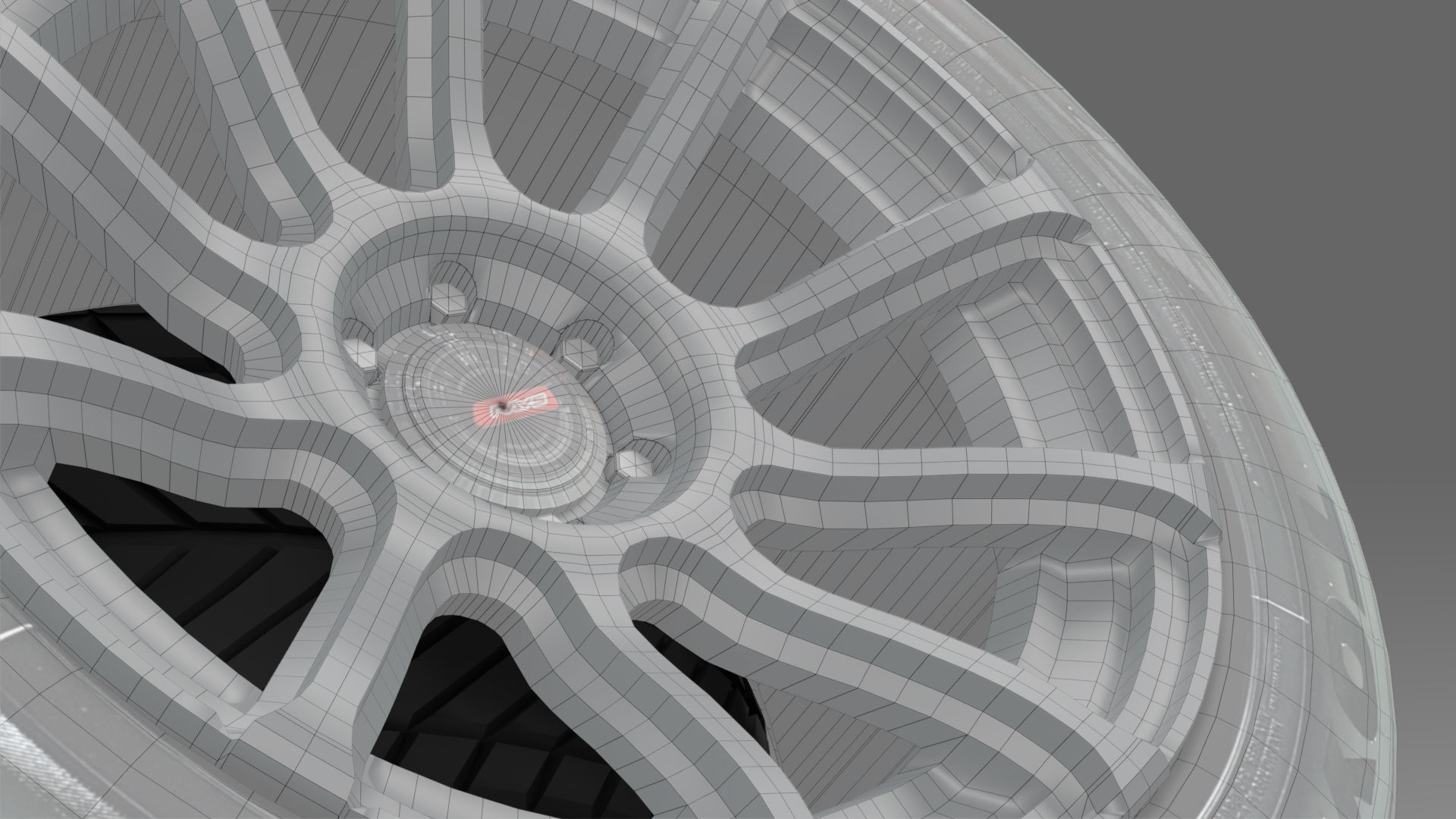 Wheel Rays Gramlights 57Tran X Low-poly 3D model_3
