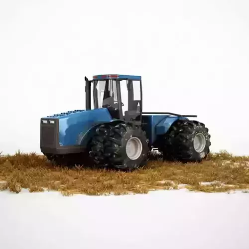 Industrial Blue Tractor