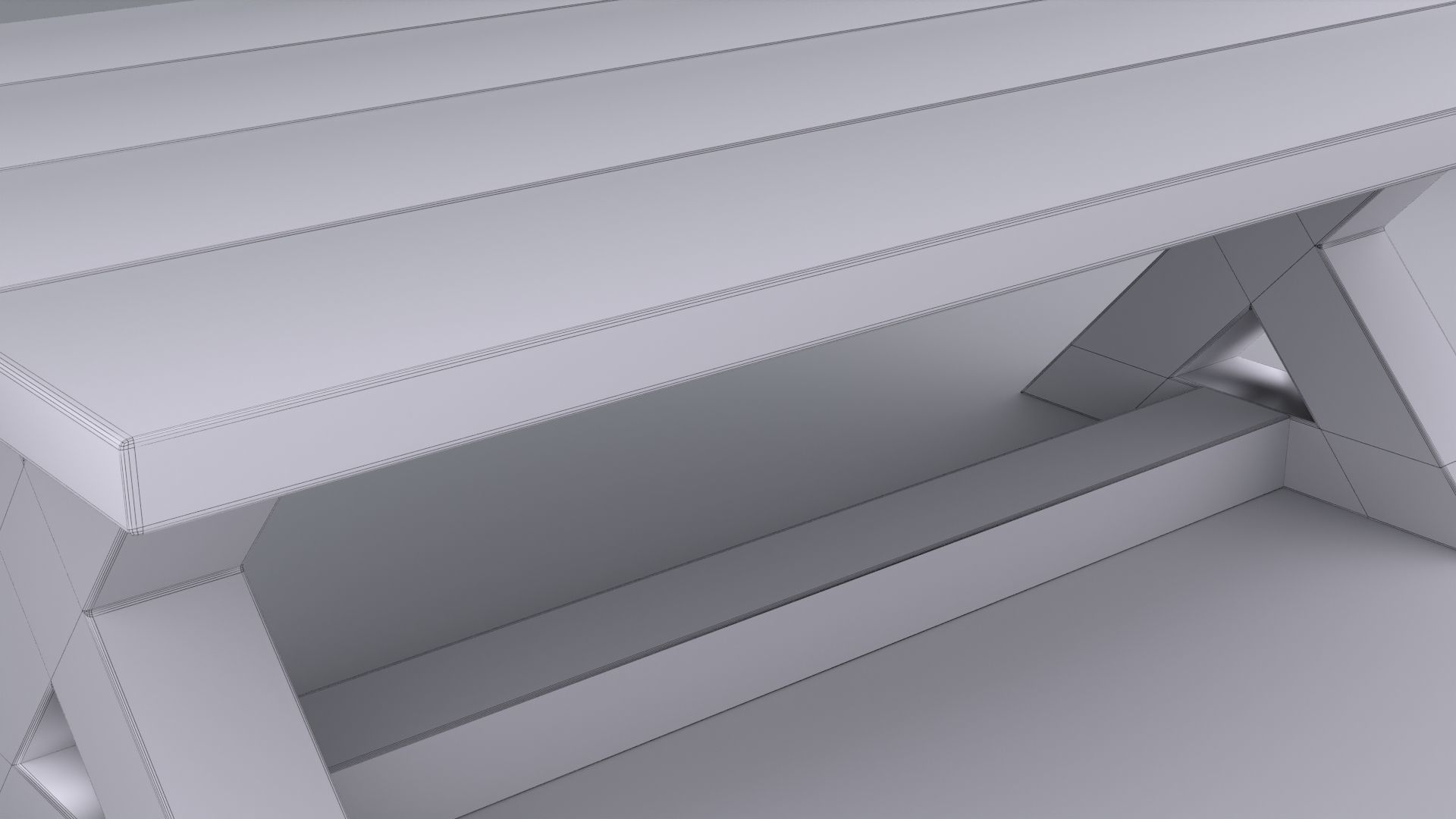 Low Poly DESIGN Table 3D model_6