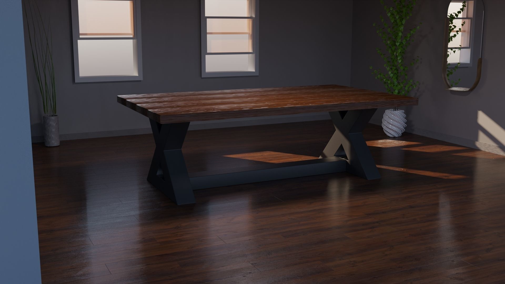 Low Poly DESIGN Table 3D model_3