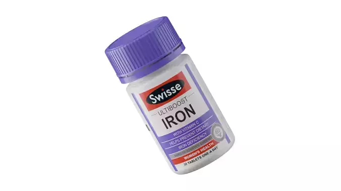 Swisse Ultiboost Iron - Pills Bottle - Medicine Container