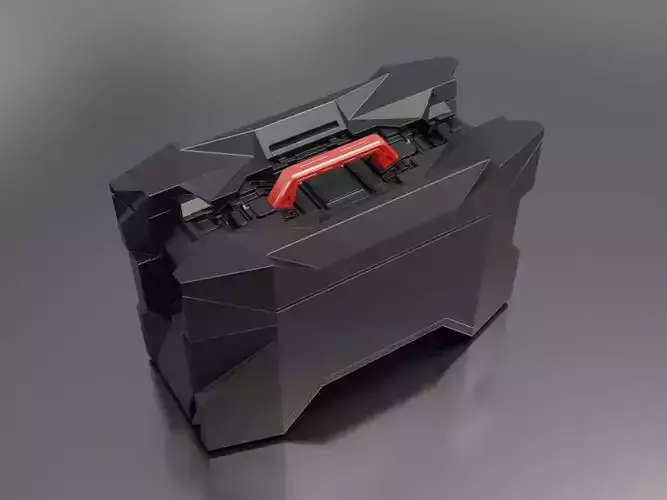 Sci-Fi Storage Crate High-poly