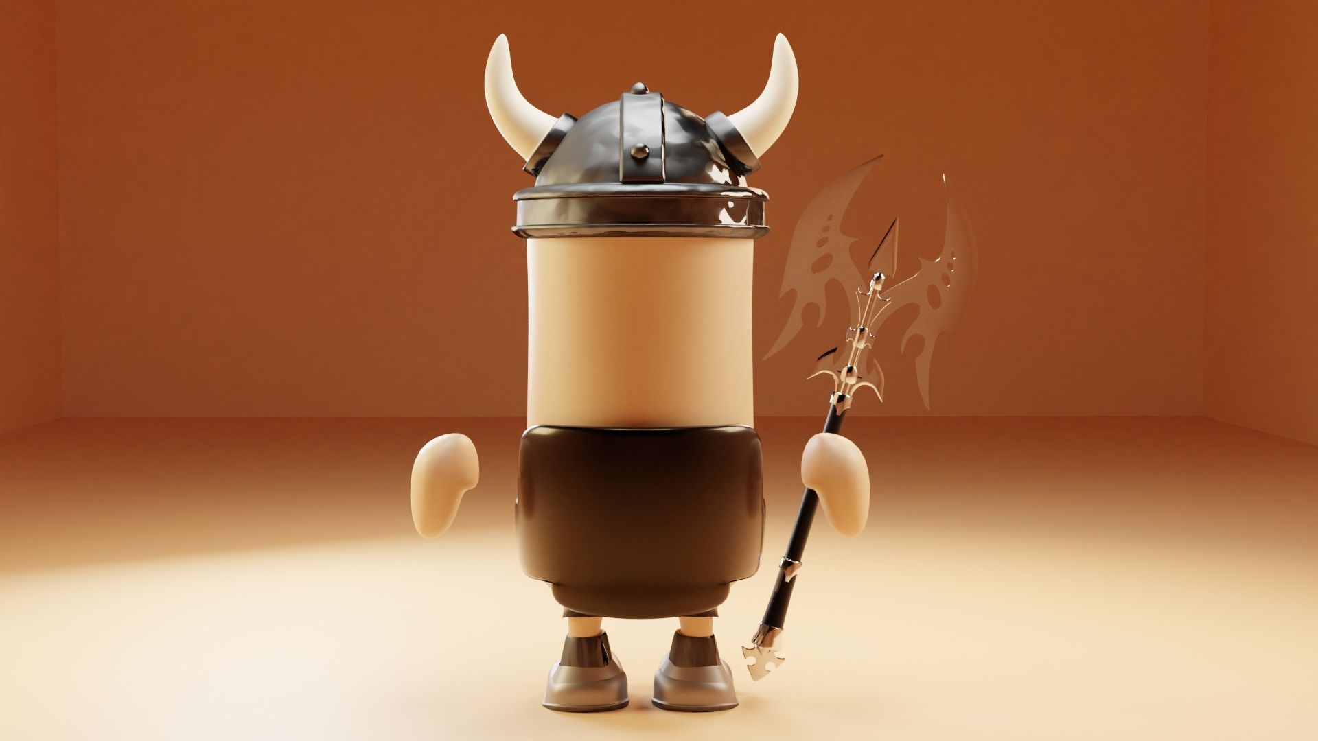 warrior potatoes Low-poly 3D model_3