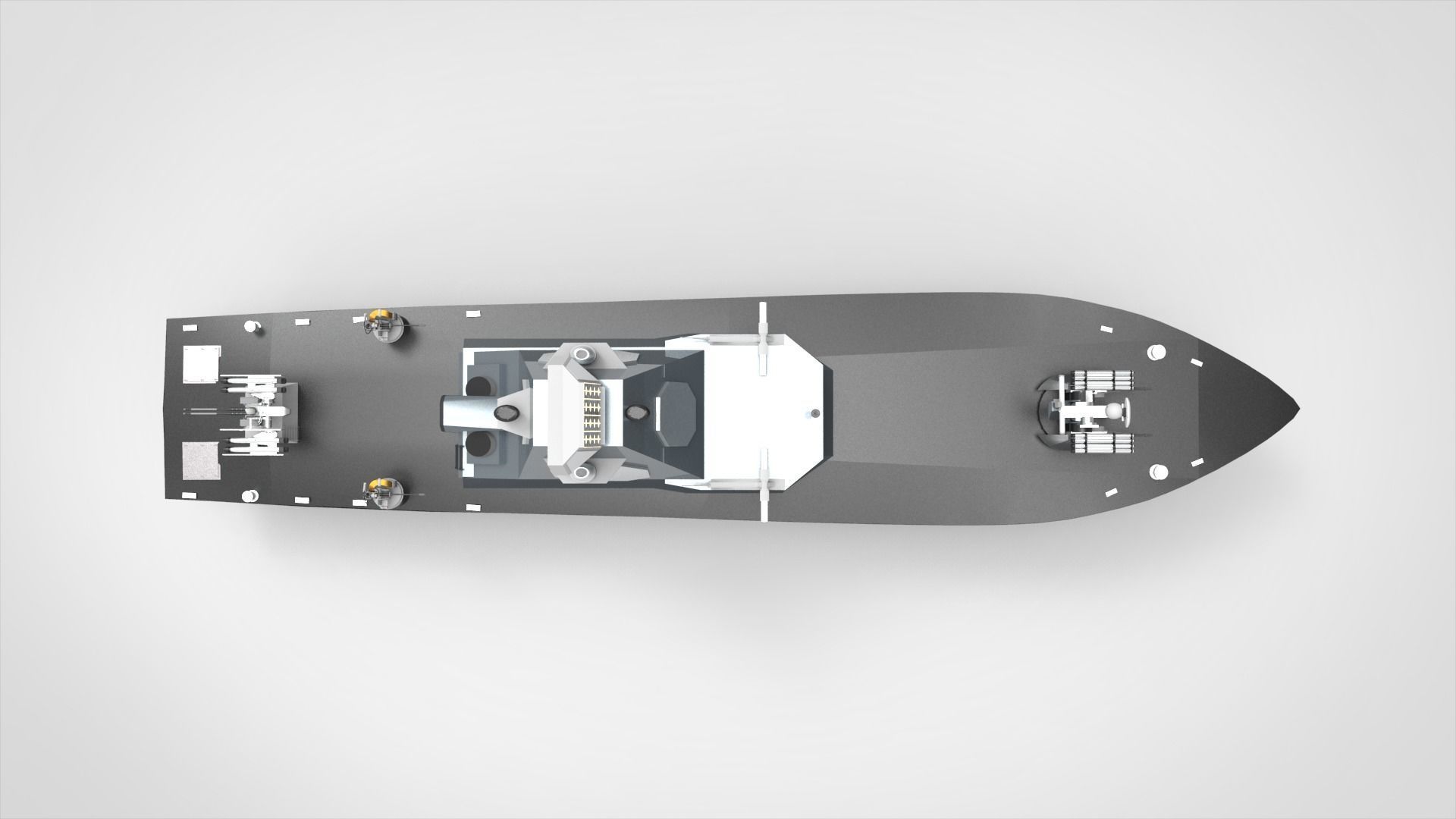 Unmanned surface vehicles USV 3D model_4