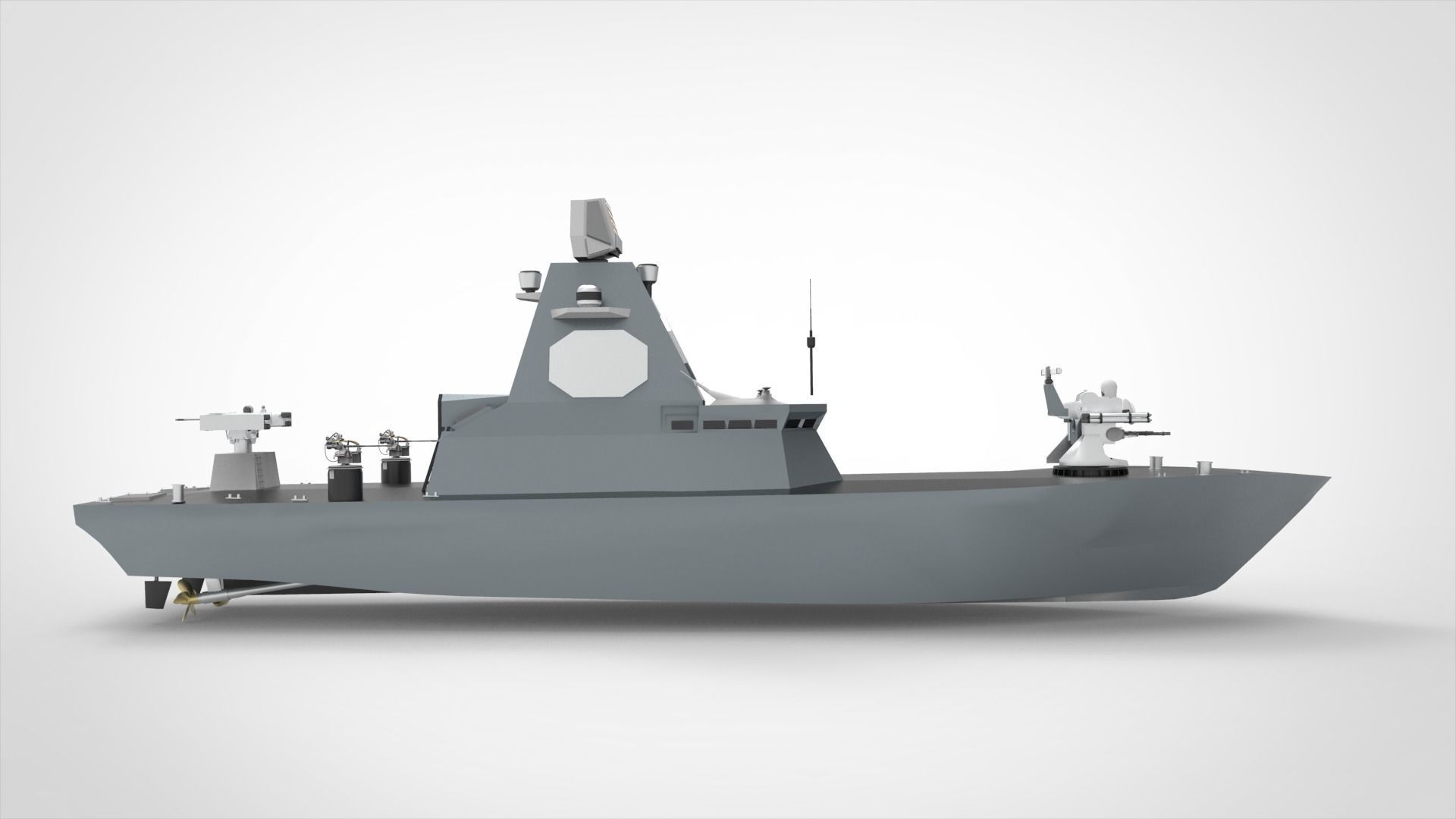 Unmanned surface vehicles USV 3D model_1
