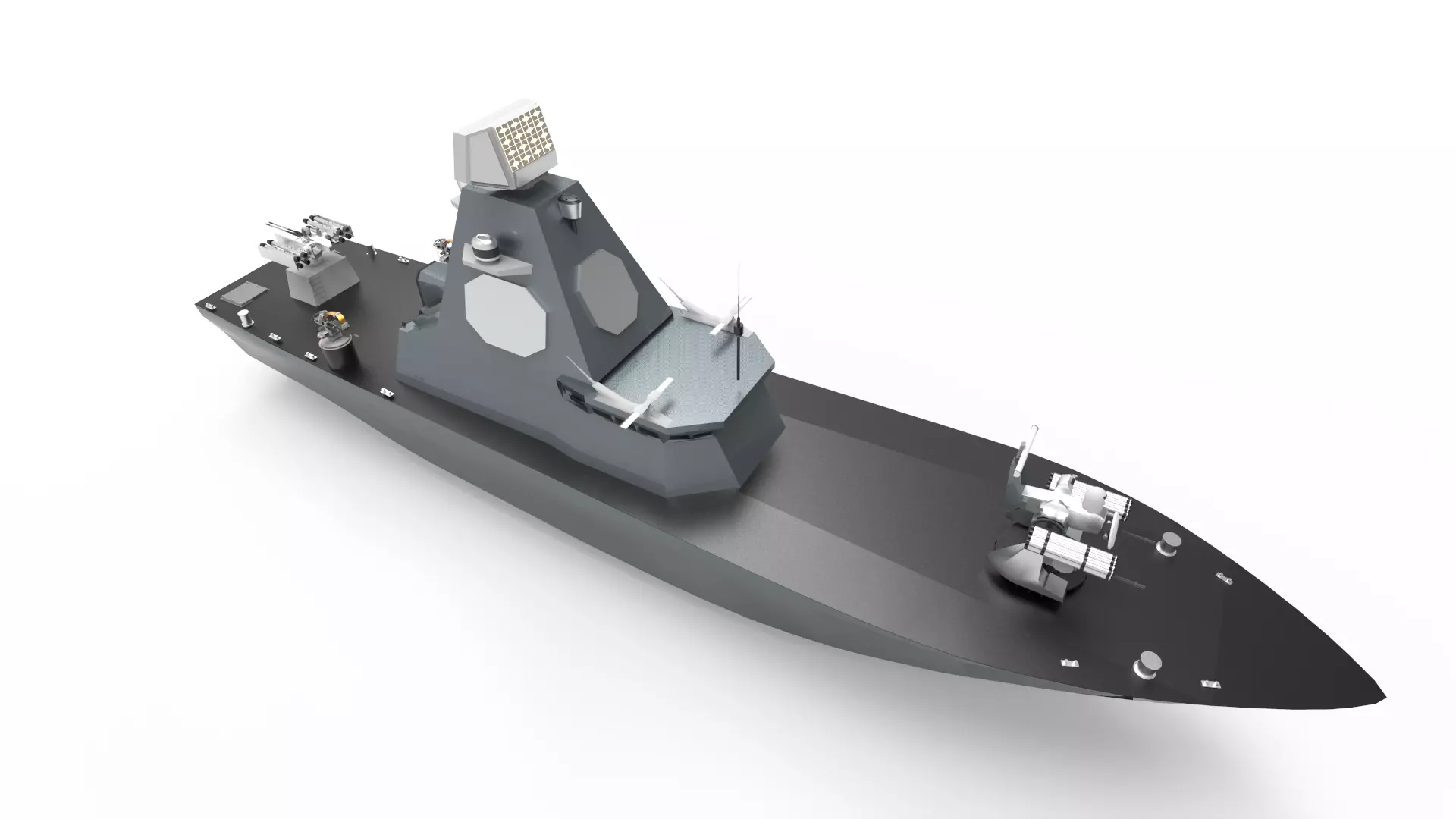 Unmanned surface vehicles USV 3D model_0