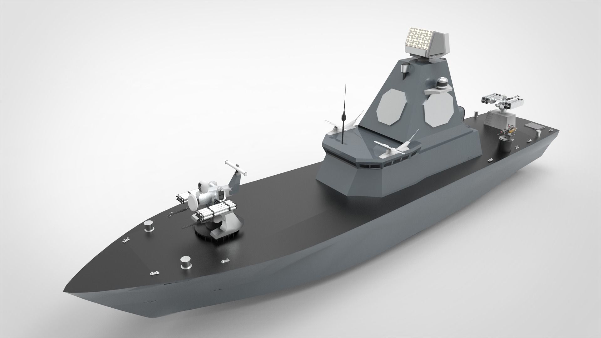 Unmanned surface vehicles USV 3D model_6