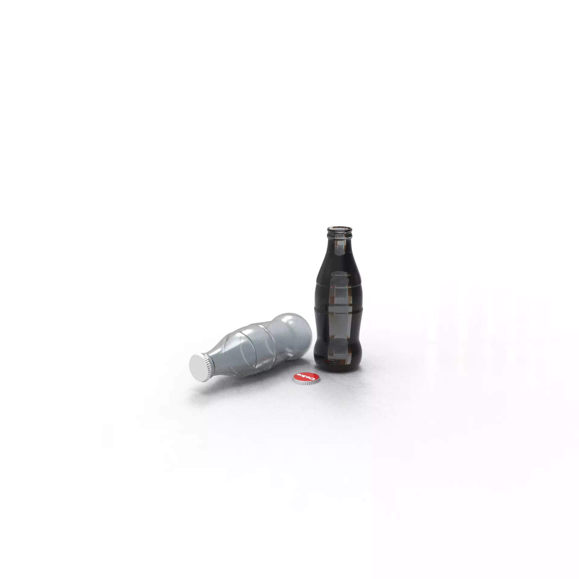 Overly Detailed Coke Bottle Free 3D model