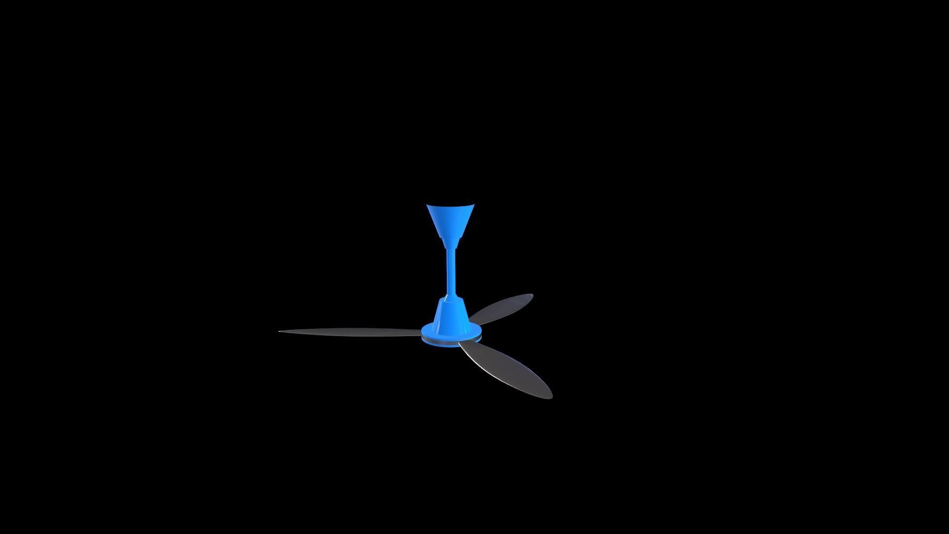 Ceiling Fan Free 3D model_8