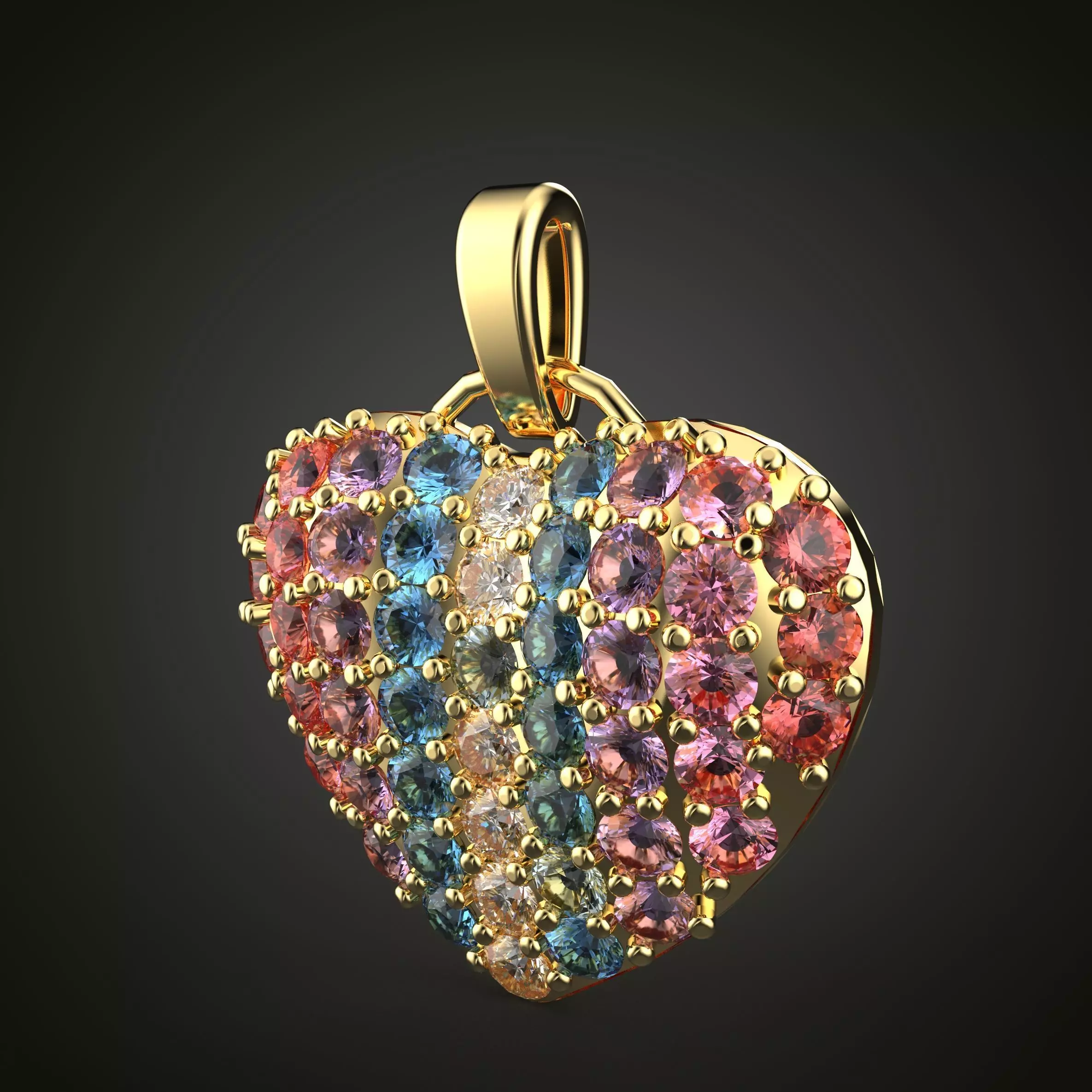 Heart Necklace Free 3D print model