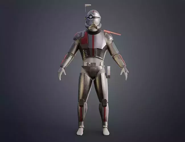 Bad Batch S2 Hunter Full Size Prop Armor 3D files 3D model 3D printable ...