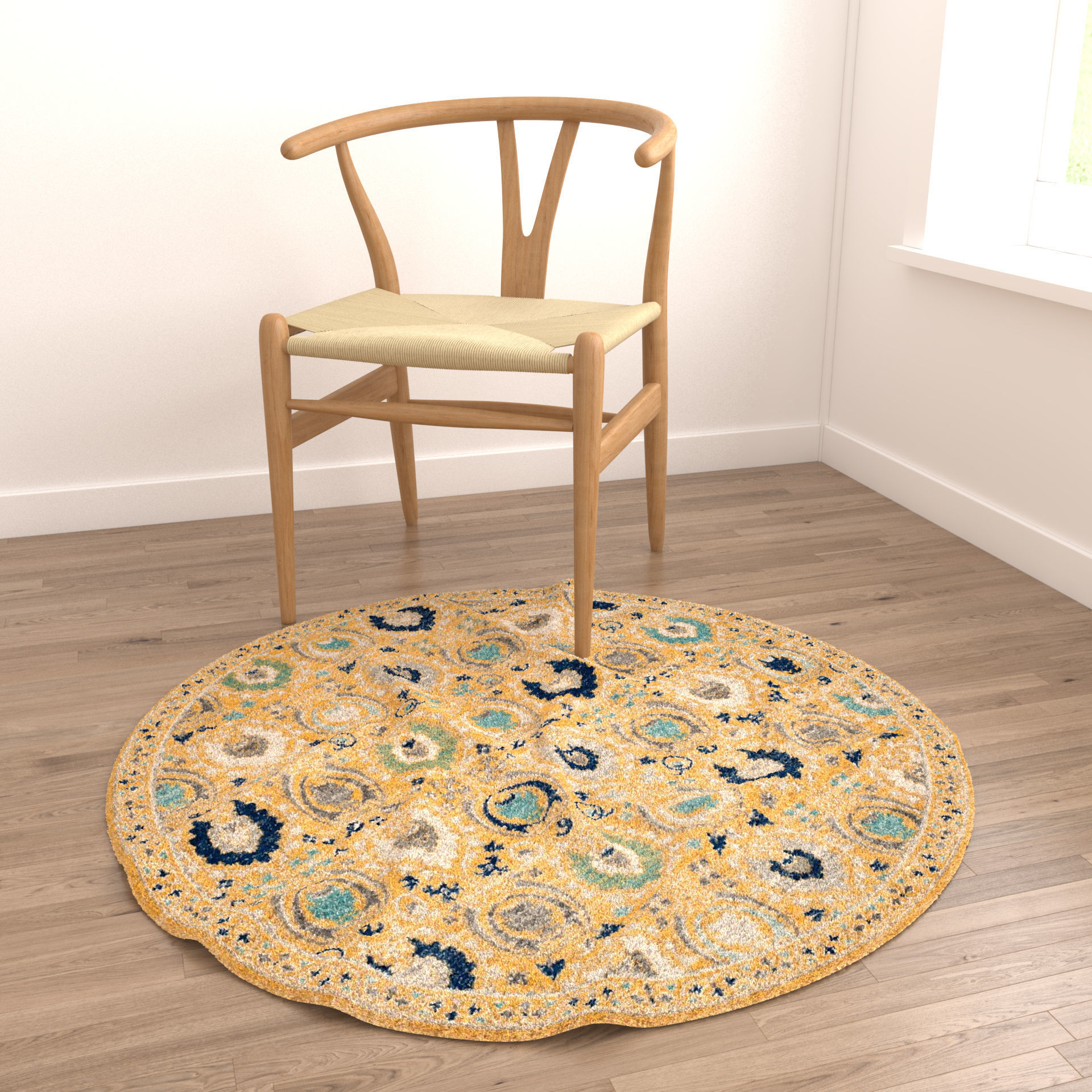 Rugs No 66 Low-poly 3D model_7