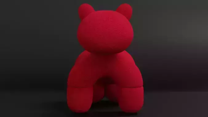 Red Dog Shaped Chair