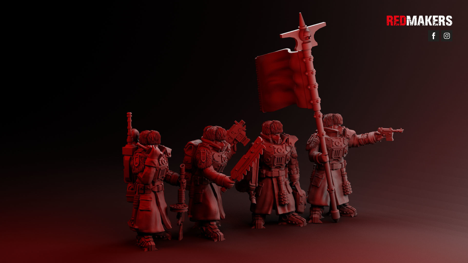 Ice Warriors - Command Squad of the Imperial Force 3D print model_30