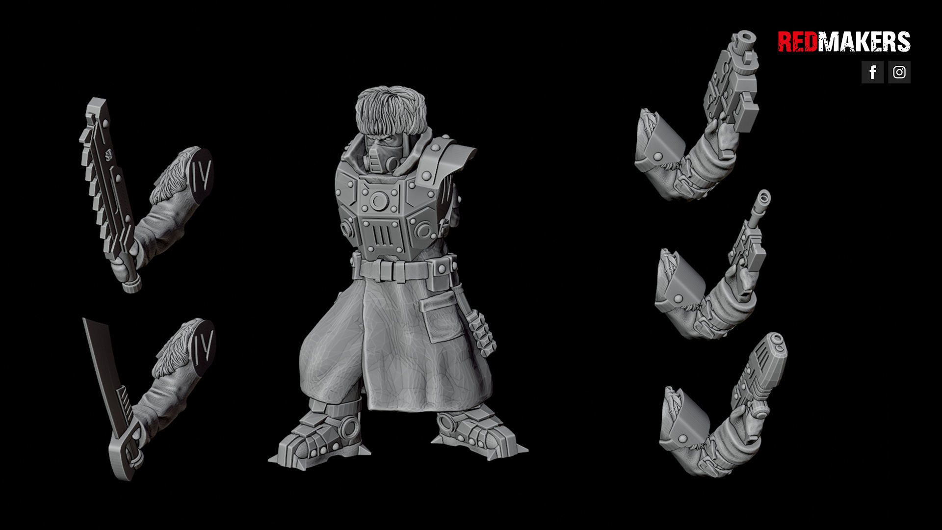 Ice Warriors - Command Squad of the Imperial Force 3D print model_18