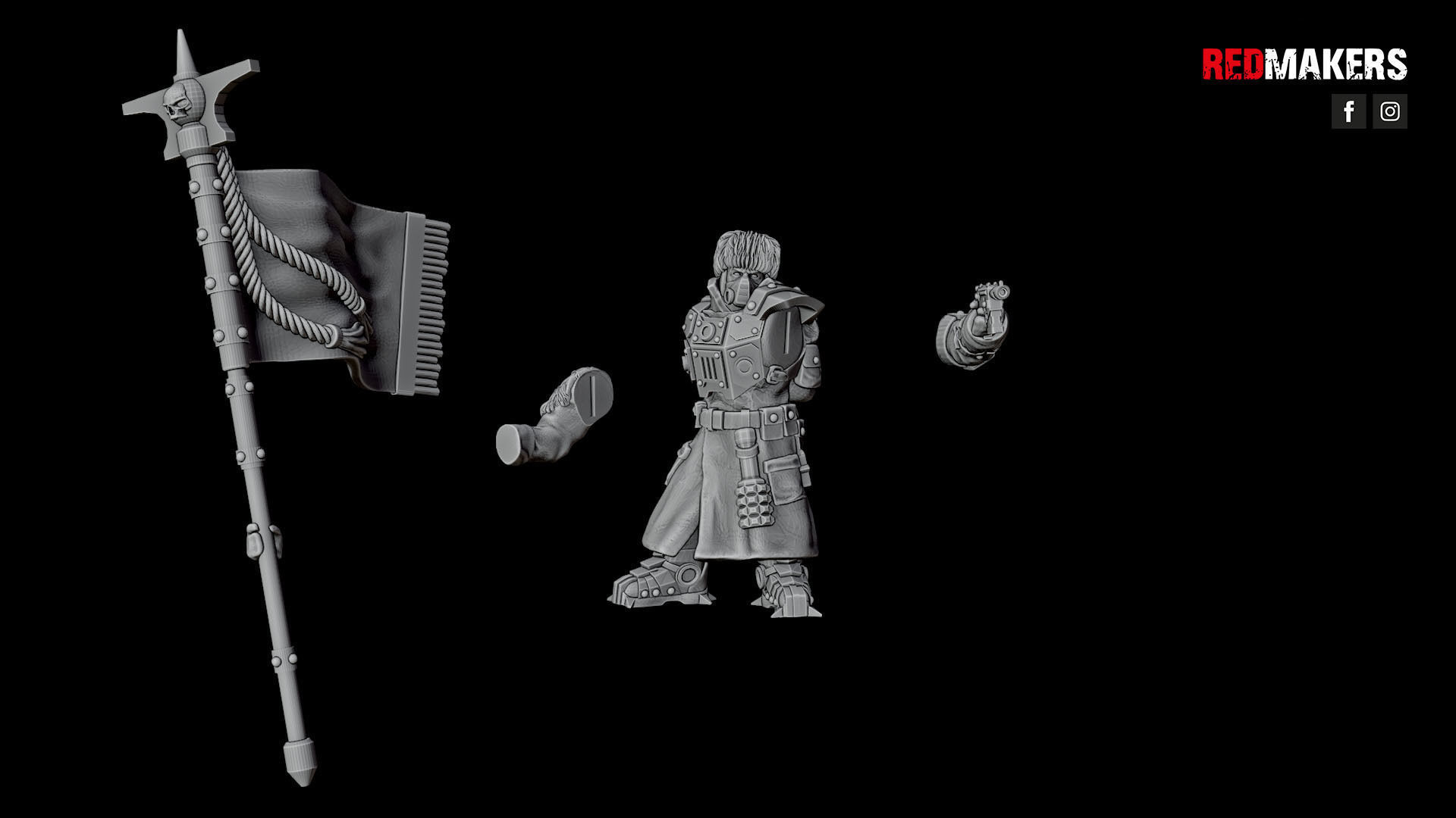 Ice Warriors - Command Squad of the Imperial Force 3D print model_21
