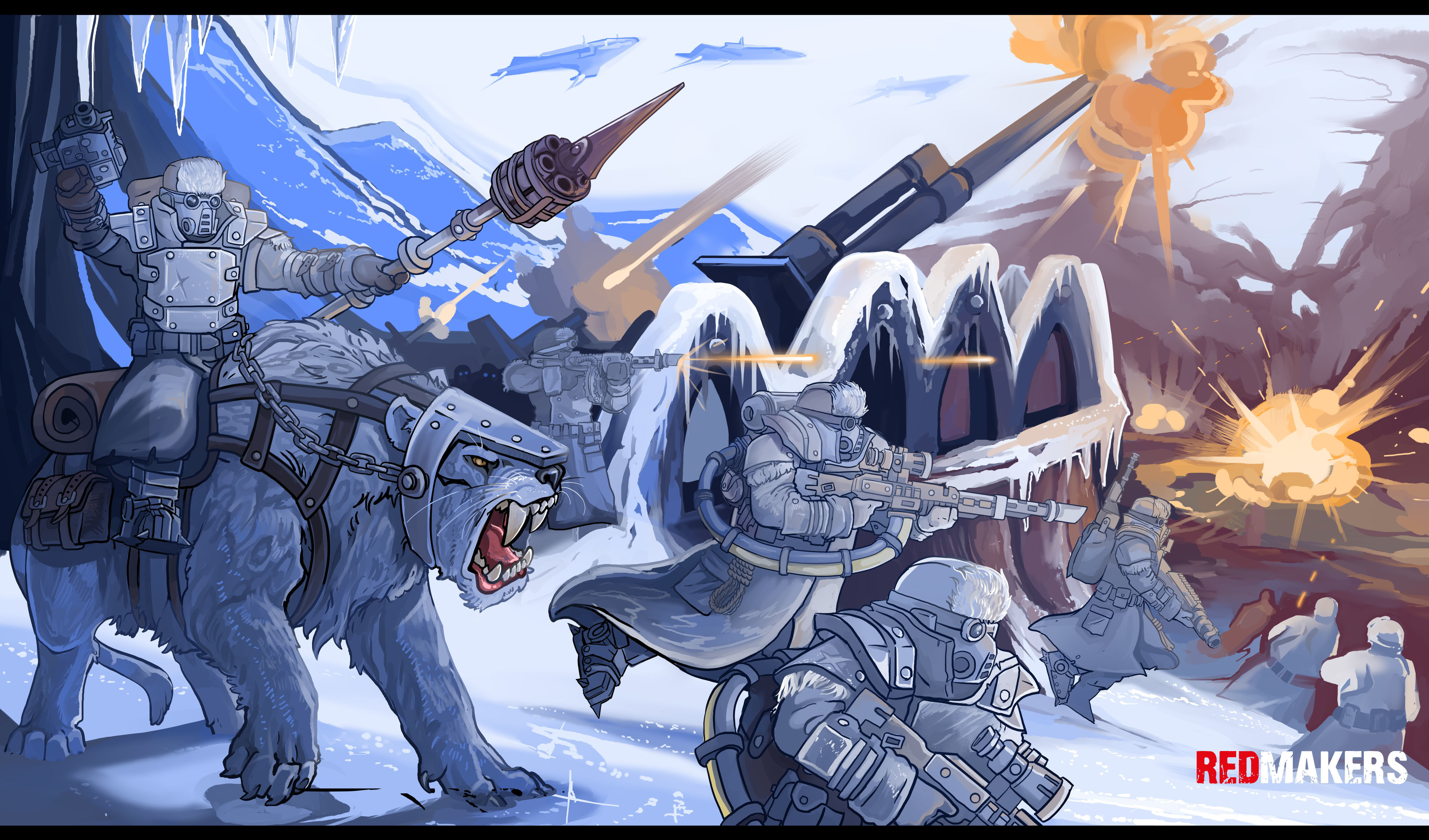 Ice Warriors - Command Squad of the Imperial Force 3D print model_31