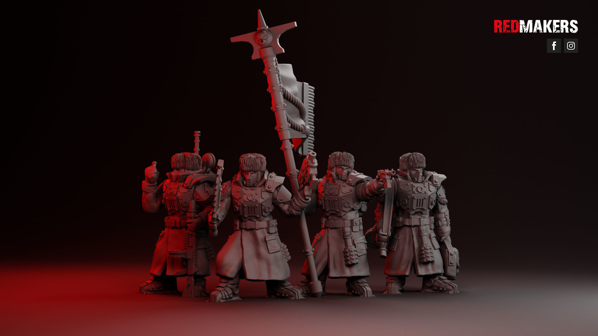Ice Warriors - Command Squad of the Imperial Force 3D print model_28
