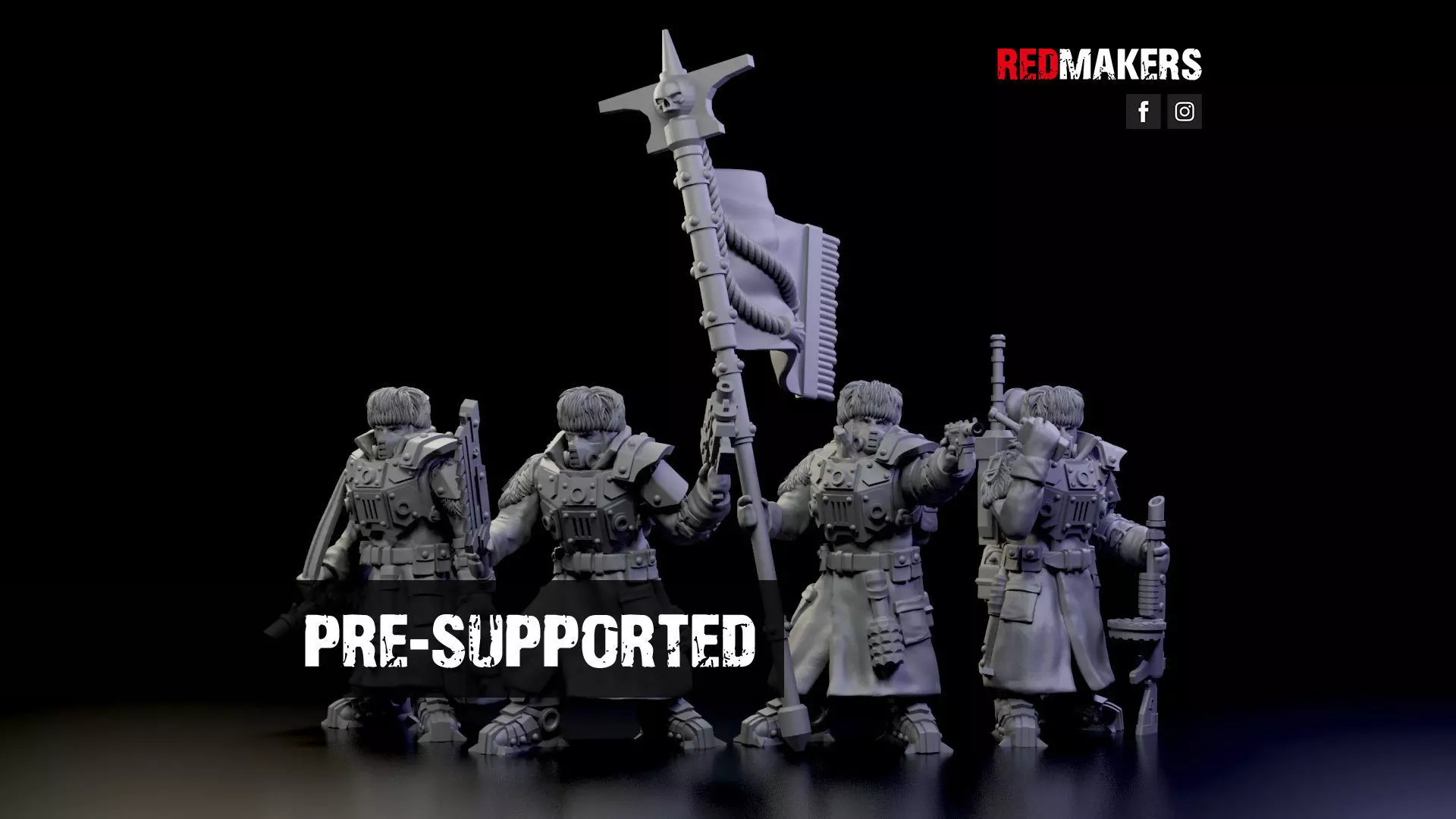 Ice Warriors - Command Squad of the Imperial Force 3D print model_0