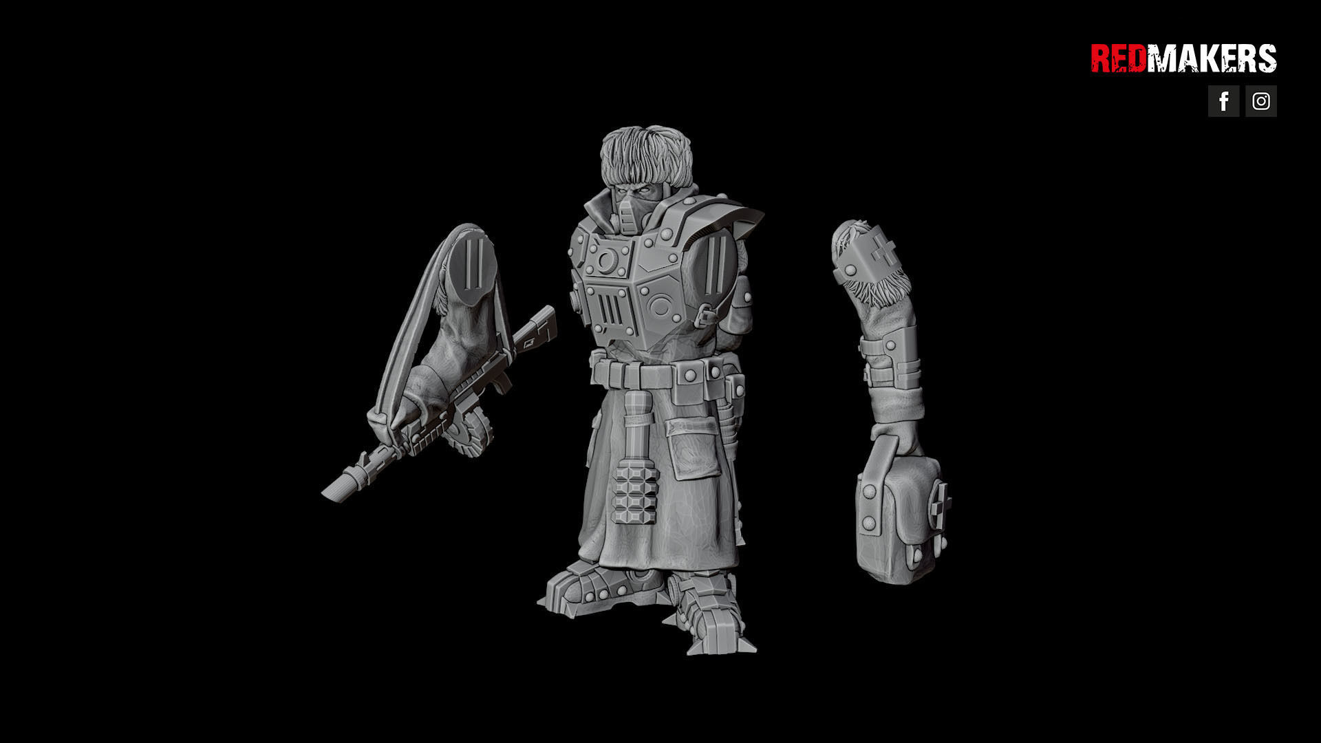 Ice Warriors - Command Squad of the Imperial Force 3D print model_24