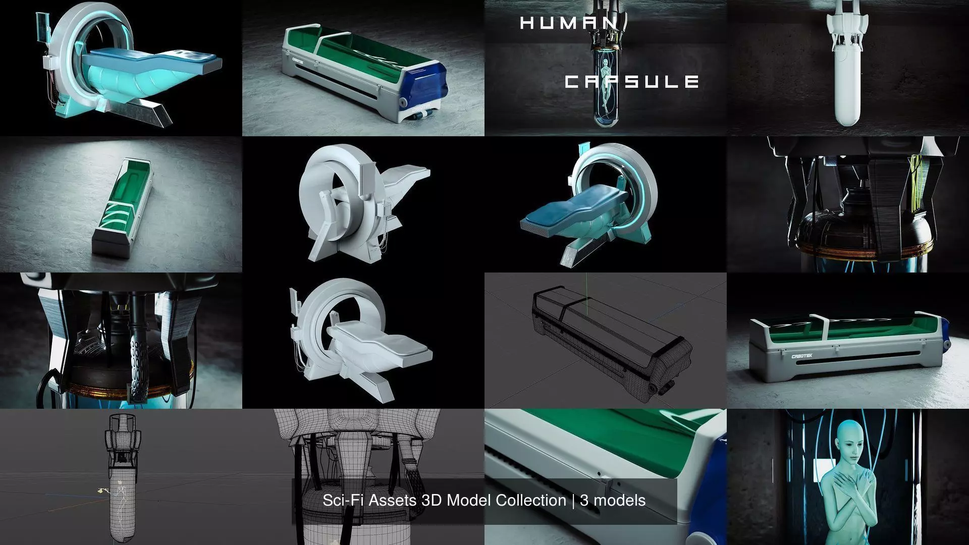 Sci-Fi Assets 3D Model Collection _0