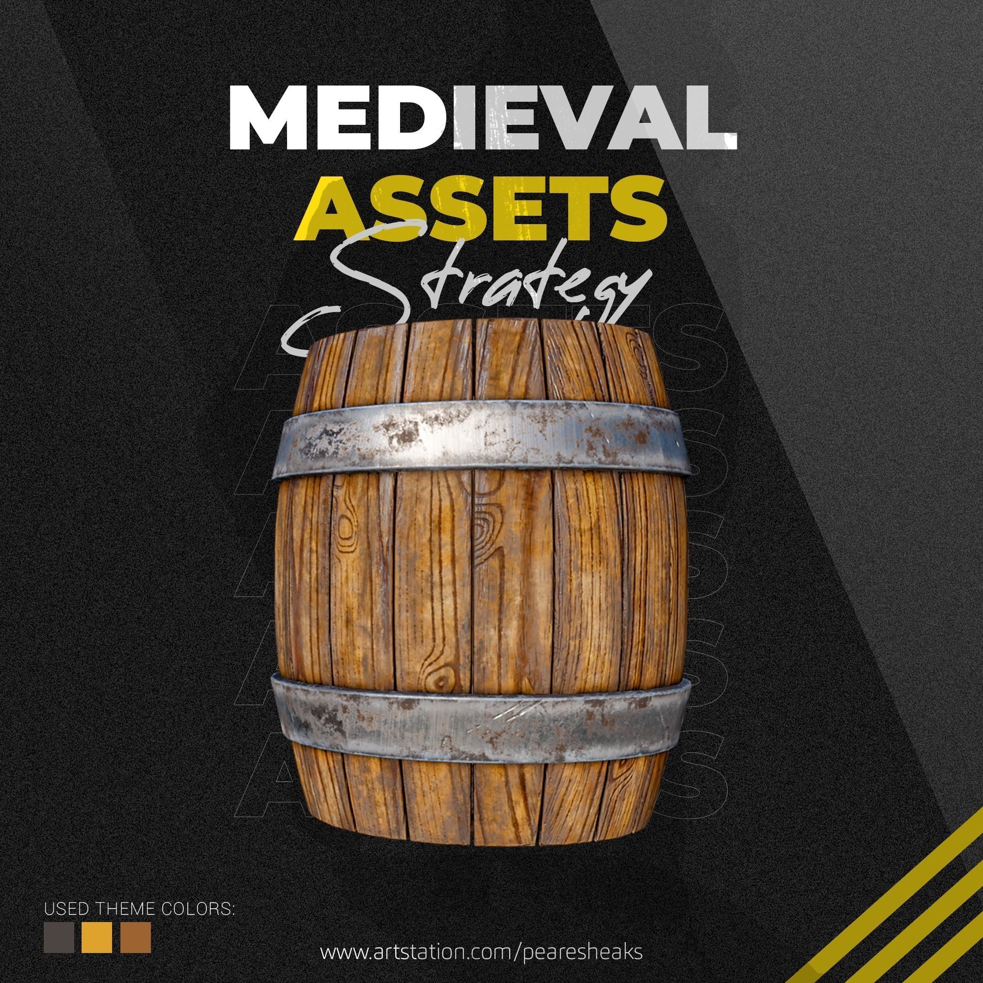 PBR Barrel - Medieval Assets - Textures V1-V2 Texture_1