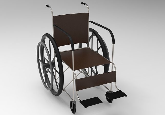 Wheel Chair Low-poly 3D model