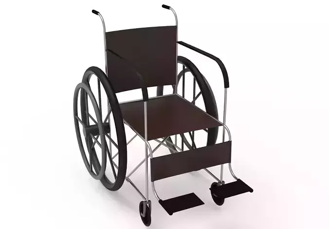 Wheel Chair Low-poly 3D model