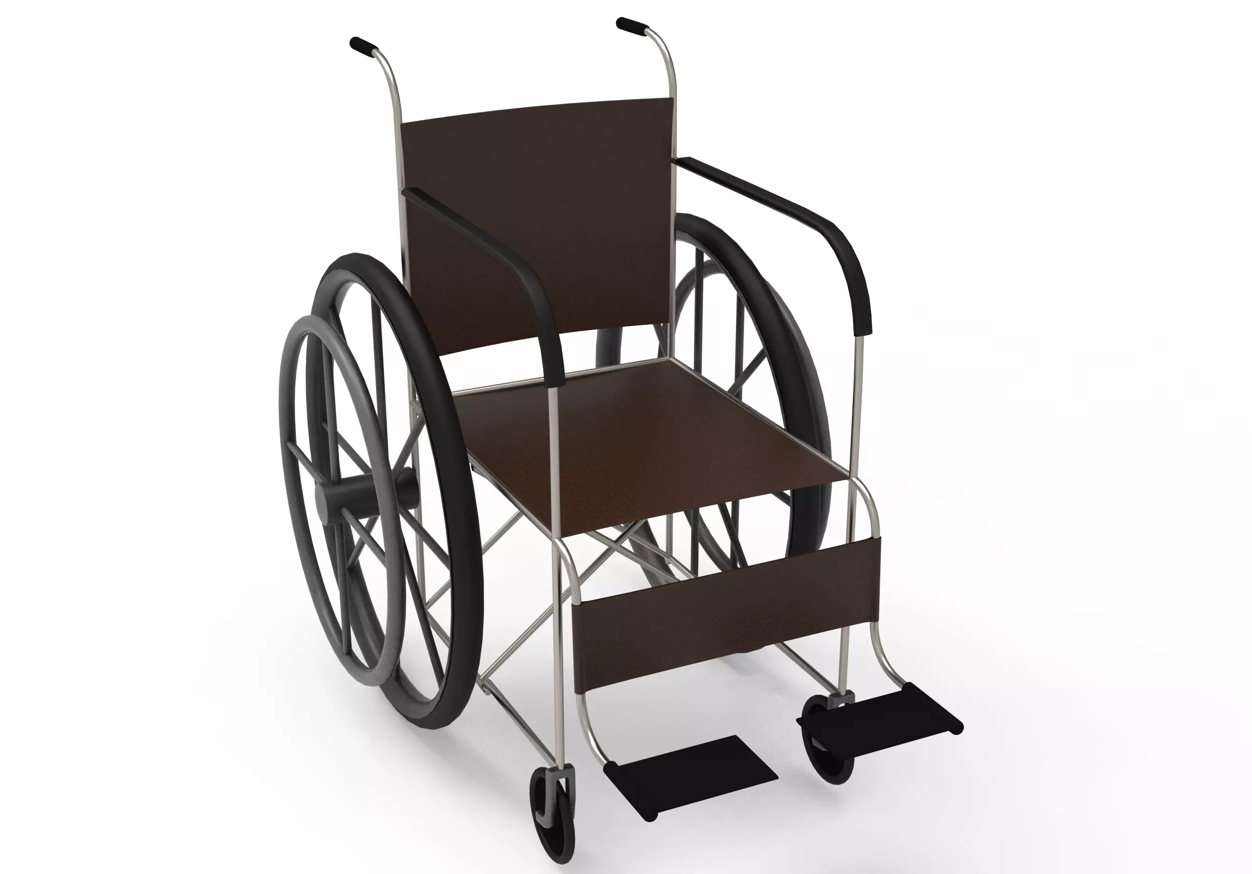 Wheel Chair Low-poly 3D model