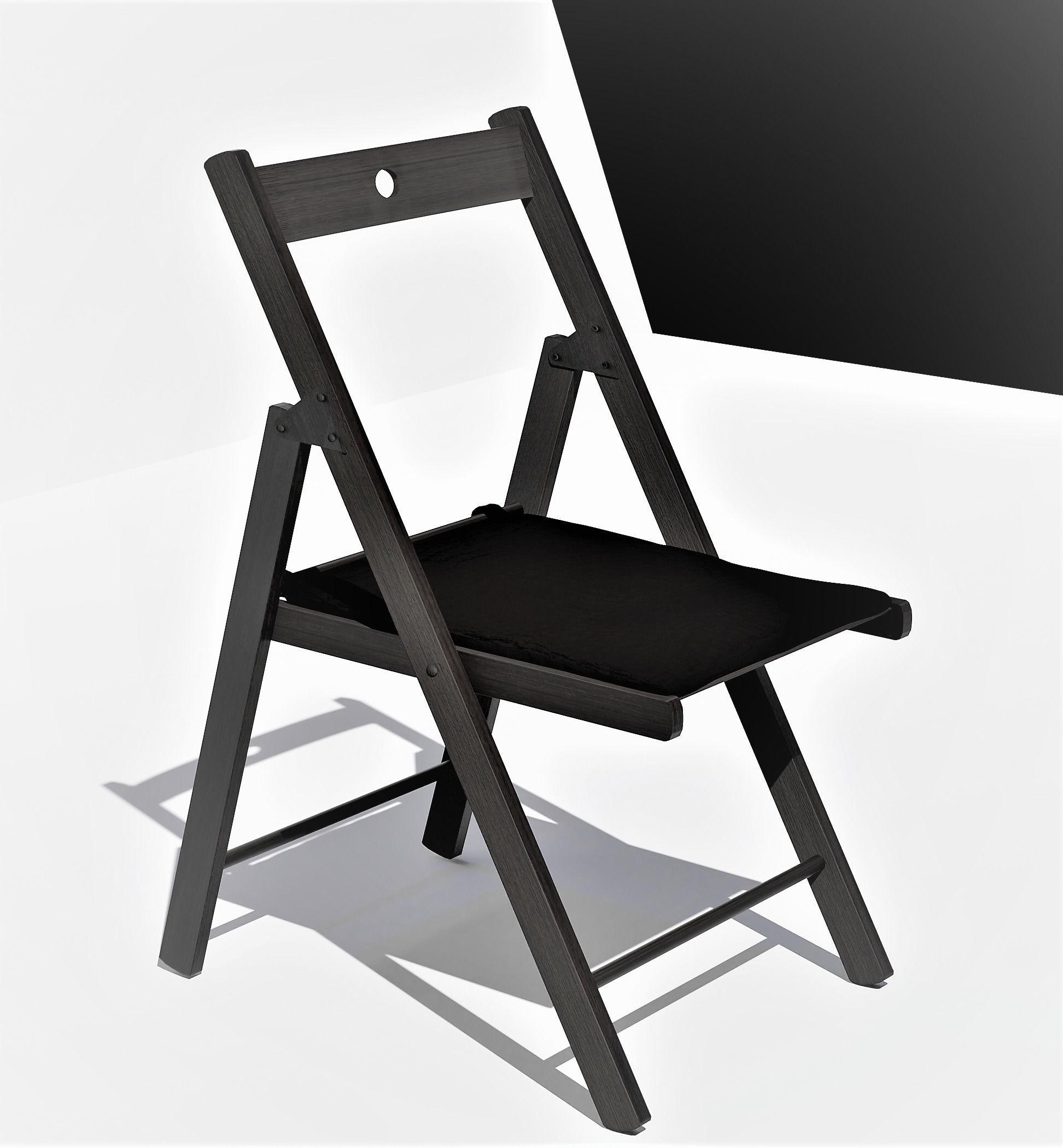 Folding chair  3D model_1