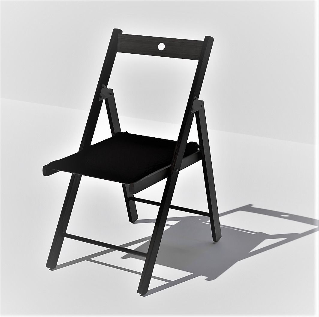Folding chair  3D model_0