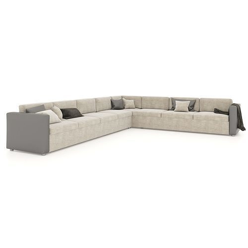 Large sectional sofa Free 3D model