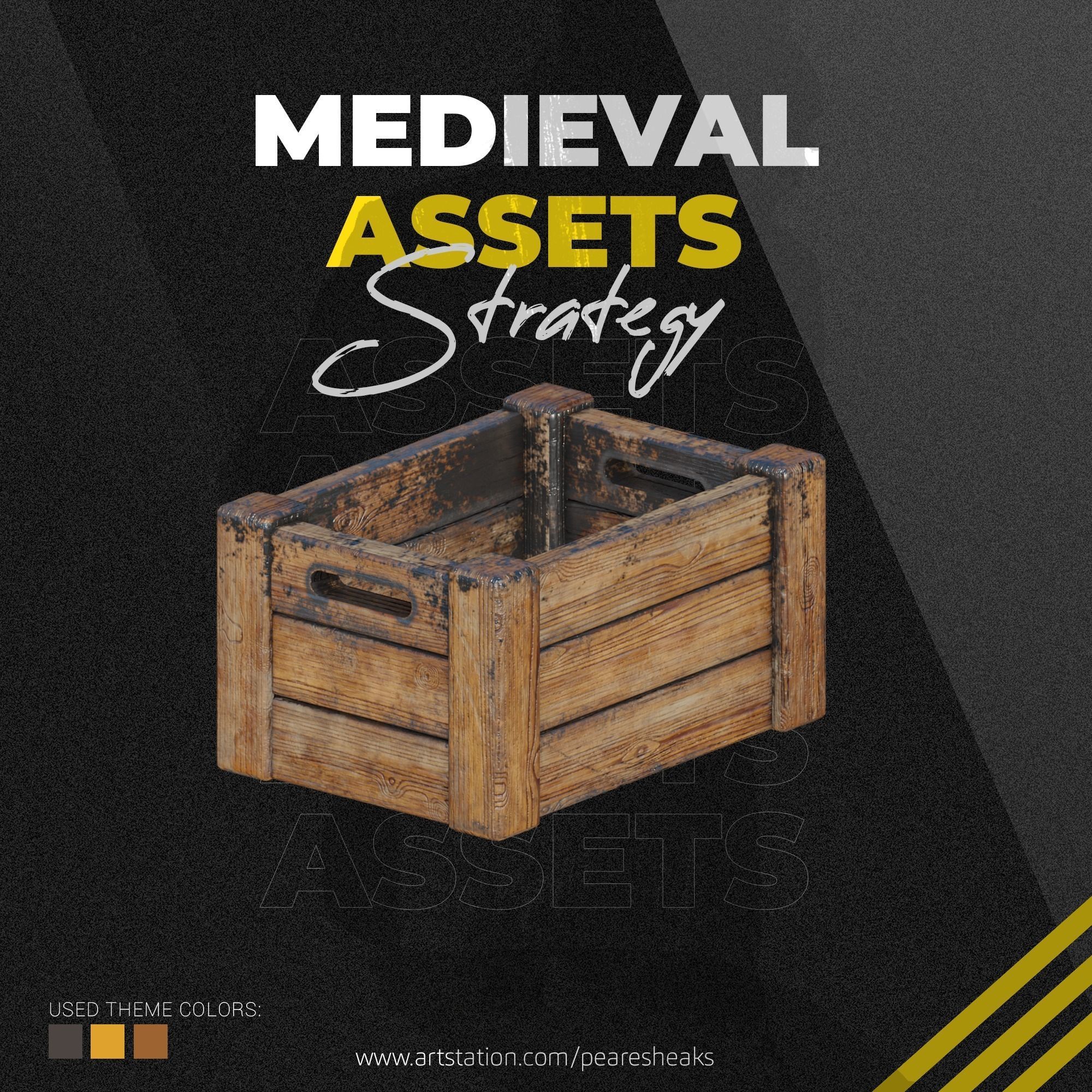 PBR Wooden Box - Medieval Assets - Textures V1-V2 Dirt Texture_1