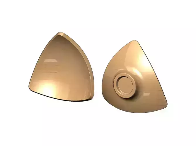 Triangular plate relief  3D print model