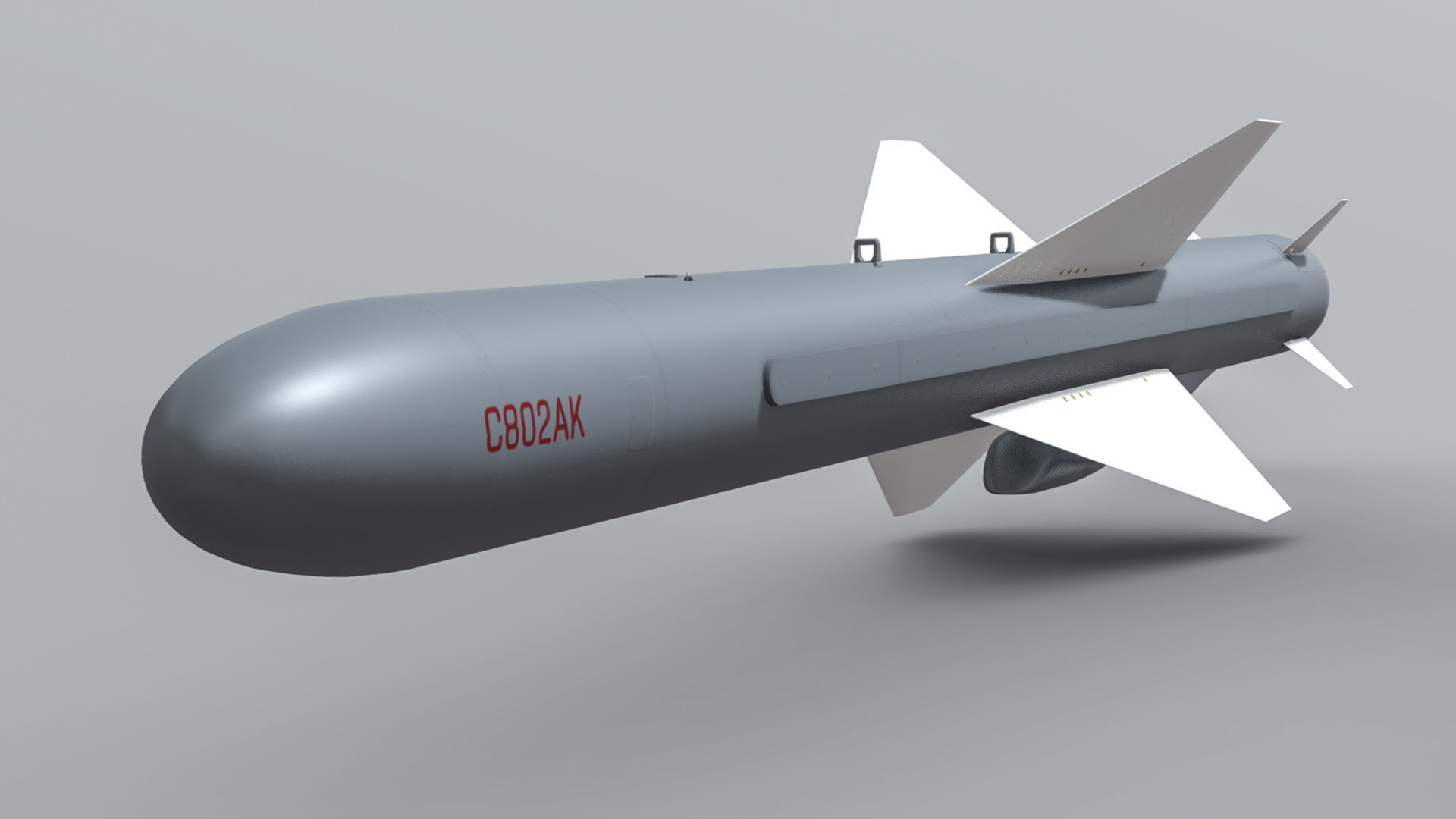 C-802AK - YJ-83 Chinese Anti-Ship Cruise Missile 3D model_5
