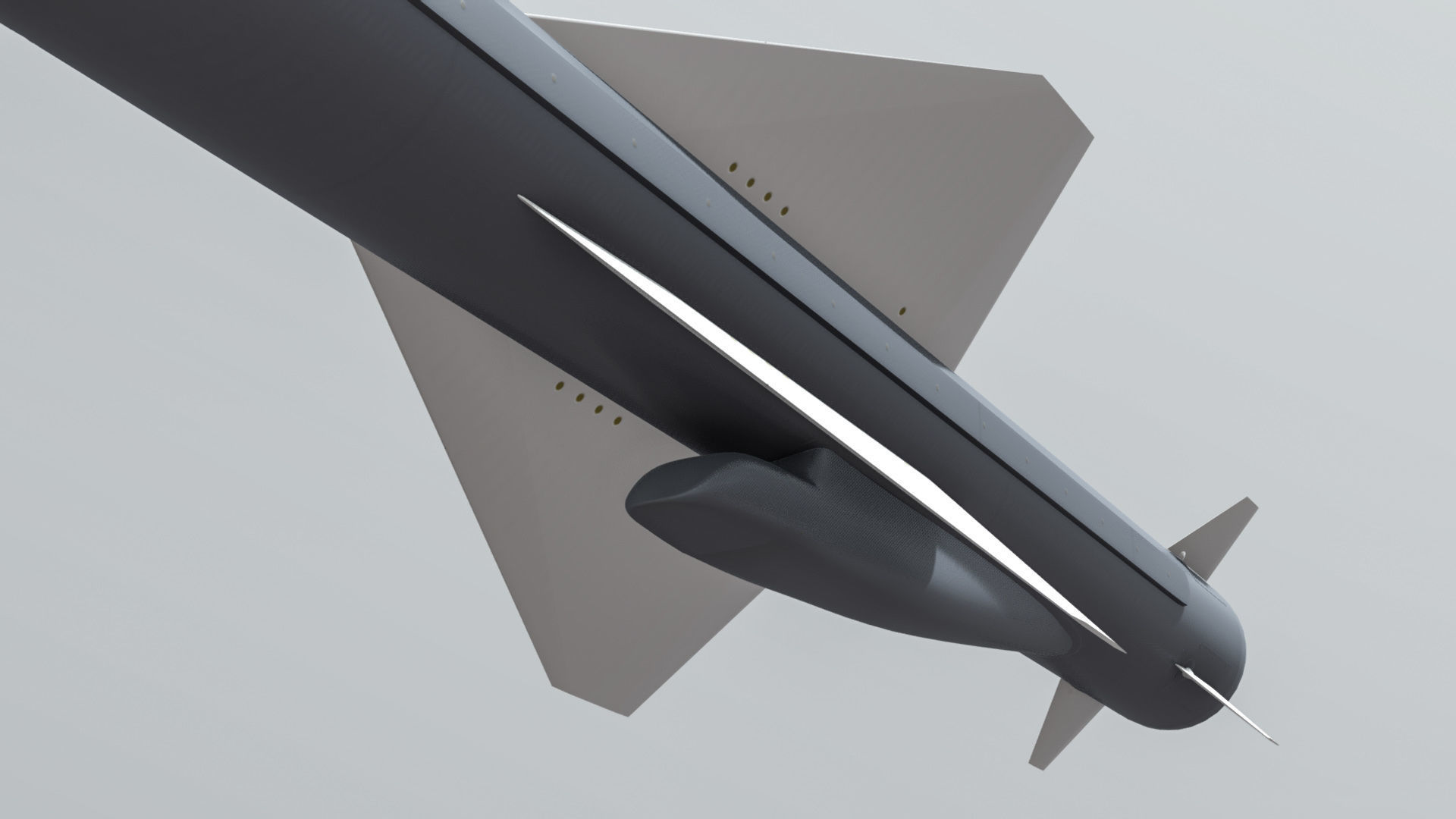 C-802AK - YJ-83 Chinese Anti-Ship Cruise Missile 3D model_9