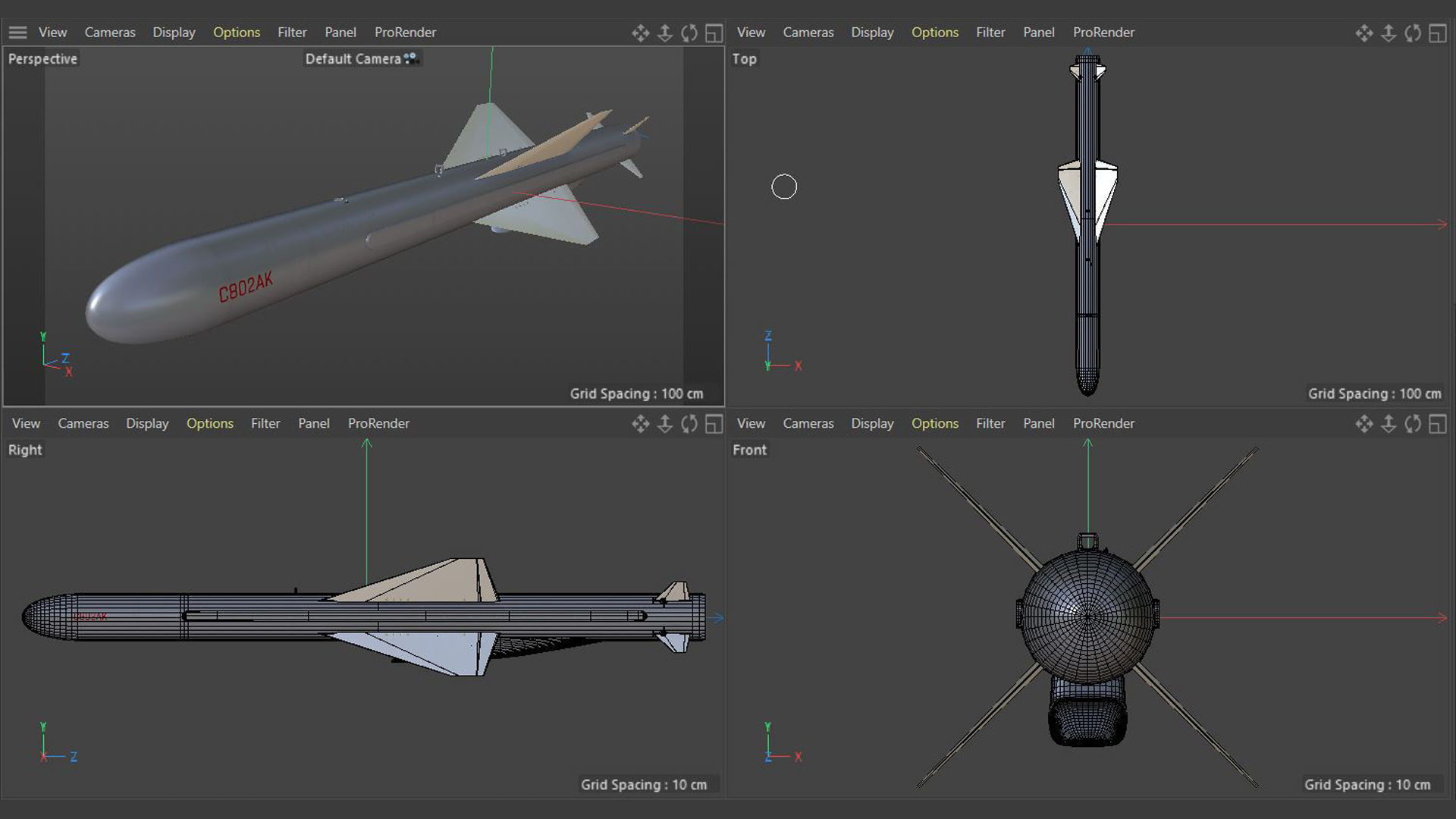C-802AK - YJ-83 Chinese Anti-Ship Cruise Missile 3D model_14