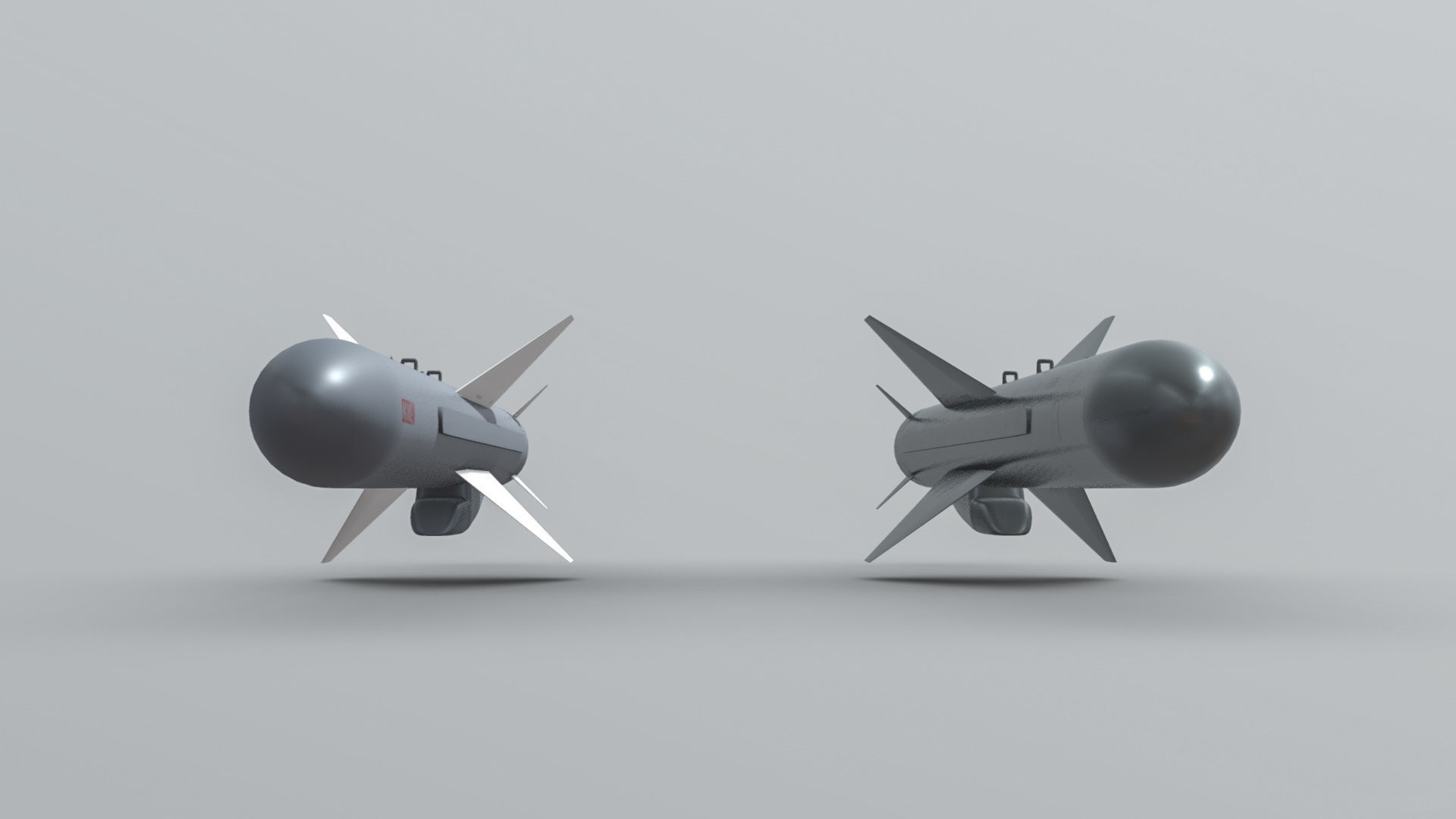 C-802AK - YJ-83 Chinese Anti-Ship Cruise Missile 3D model_7