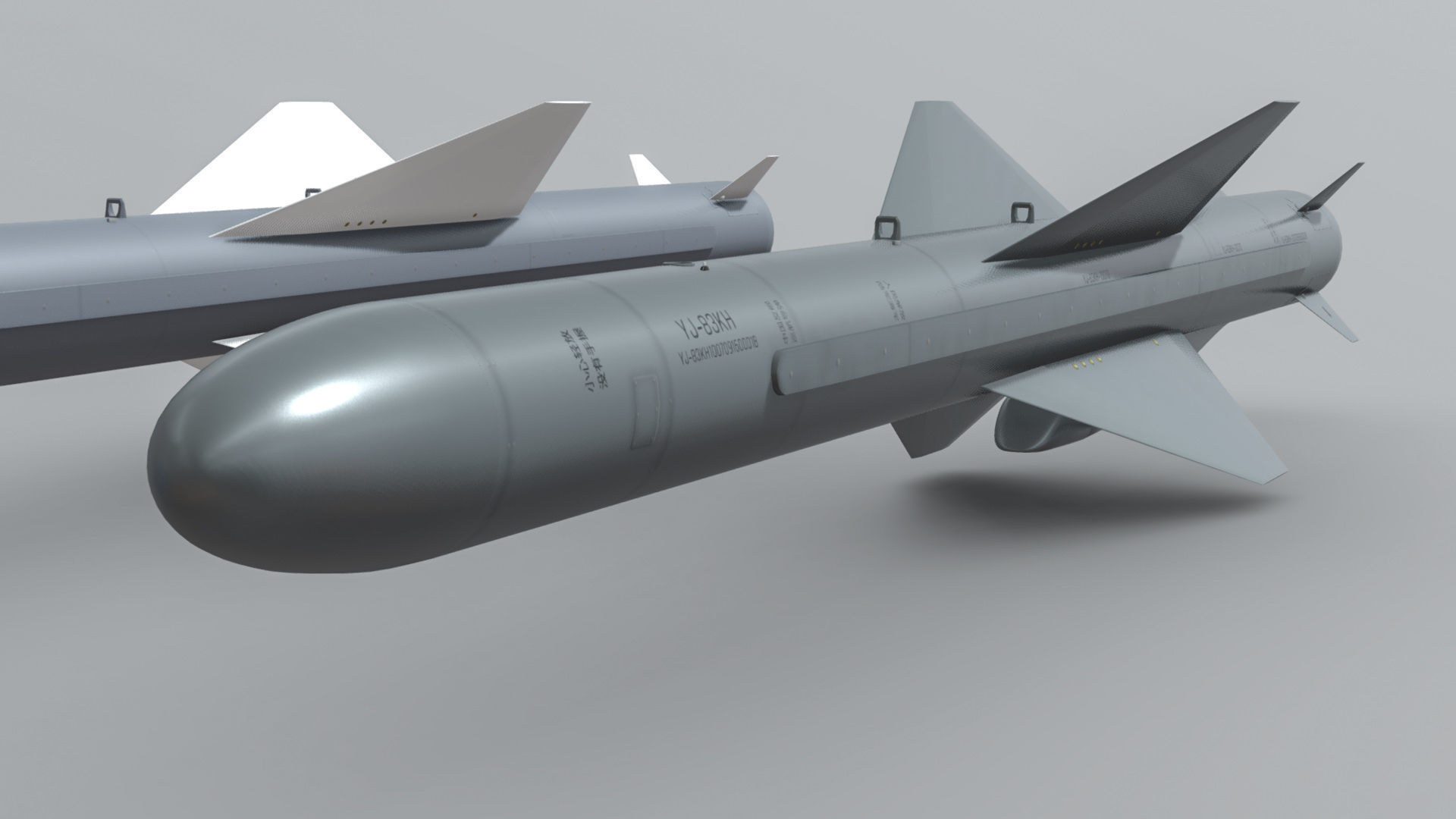 C-802AK - YJ-83 Chinese Anti-Ship Cruise Missile 3D model_4