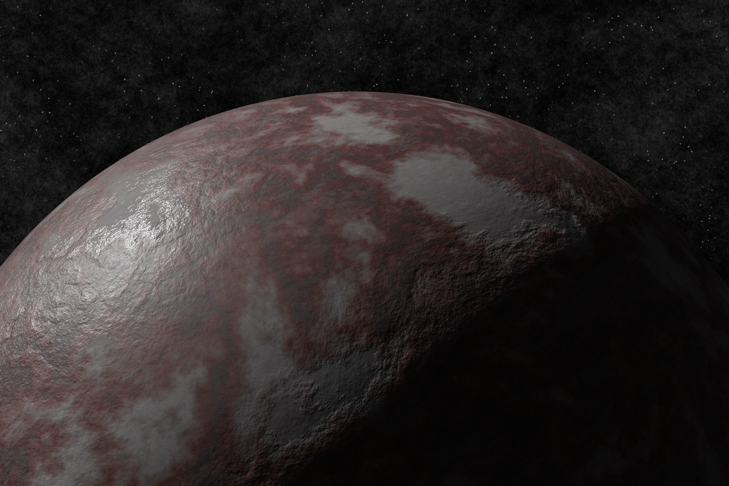 rocky planet 001-alfa Low-poly 3D model_3