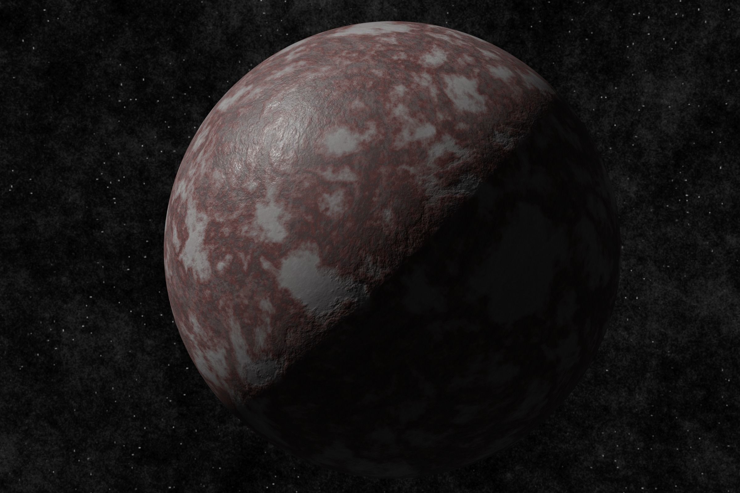 rocky planet 001-alfa Low-poly 3D model_5