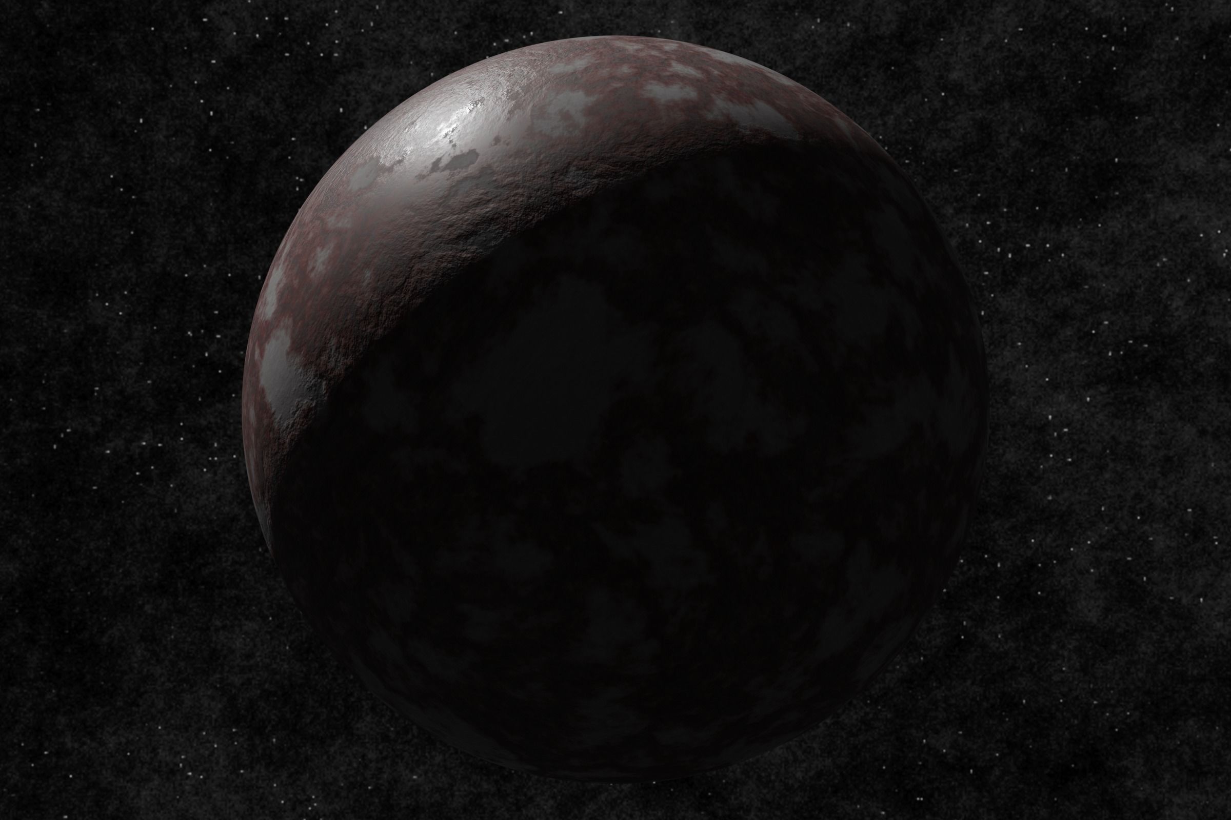 rocky planet 001-alfa Low-poly 3D model_8