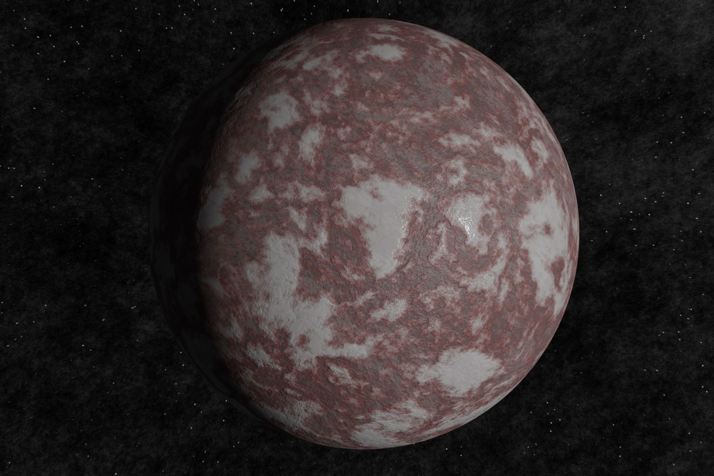 rocky planet 001-alfa Low-poly 3D model_1