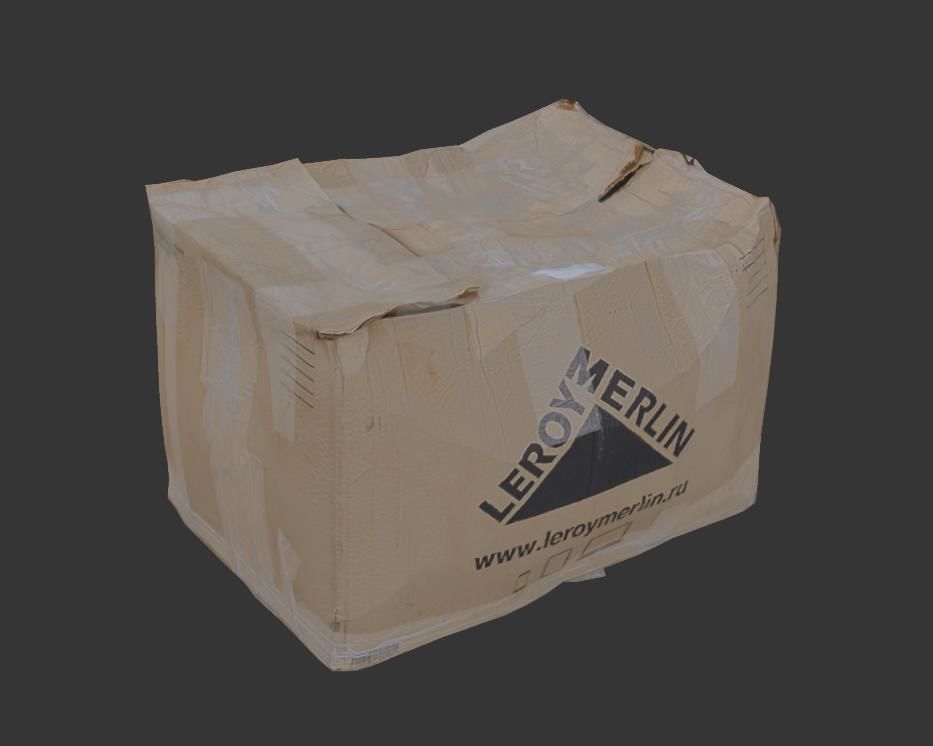 Ultra realistic Cardboard box Pbr Low-poly 3D model_7