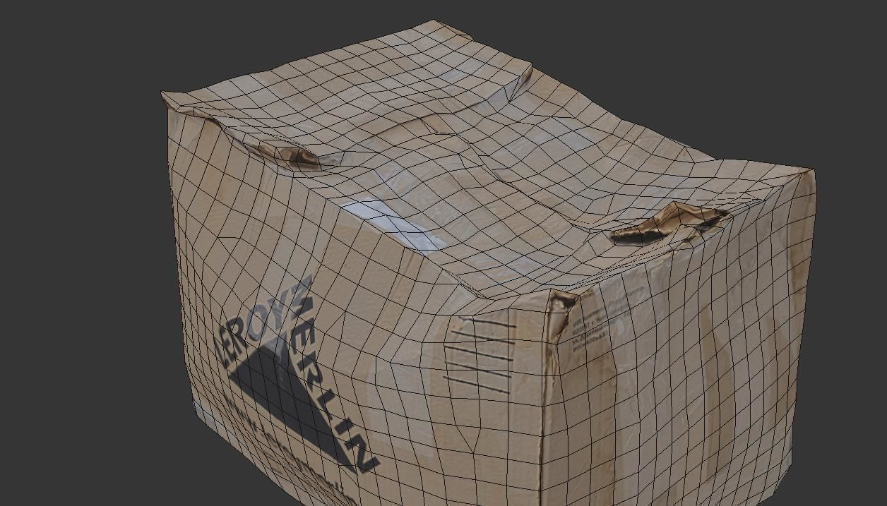 Ultra realistic Cardboard box Pbr Low-poly 3D model_10