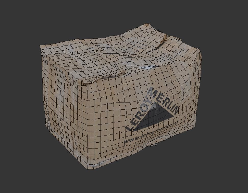 Ultra realistic Cardboard box Pbr Low-poly 3D model_8