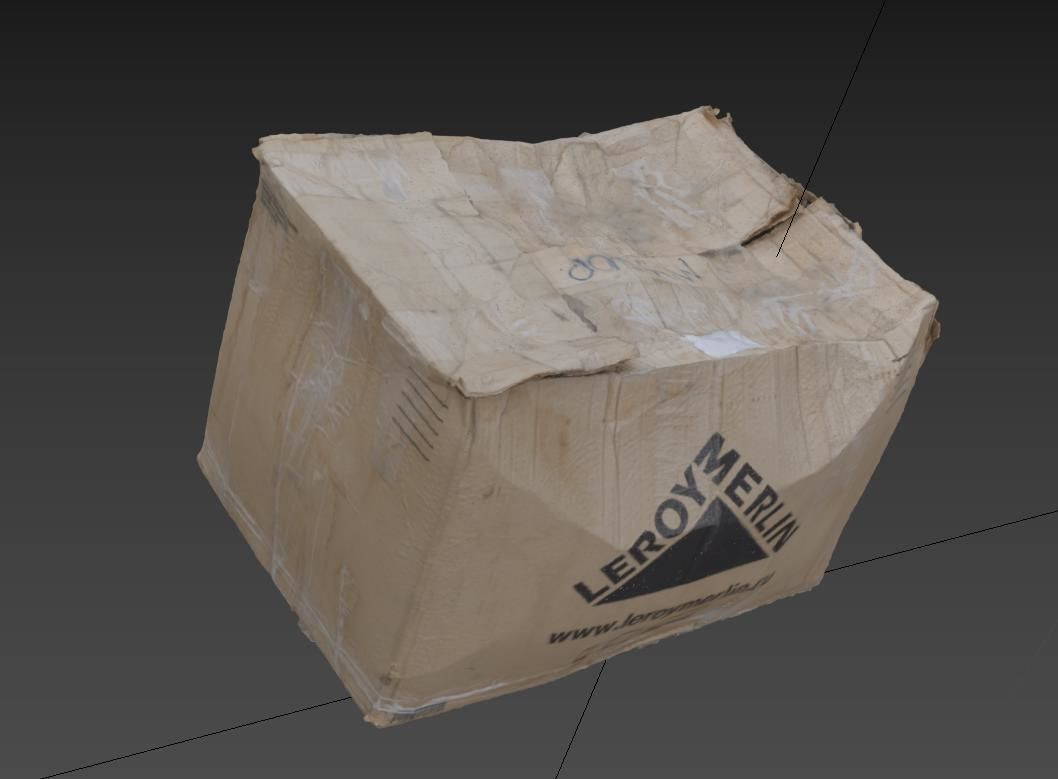 Ultra realistic Cardboard box Pbr Low-poly 3D model_11