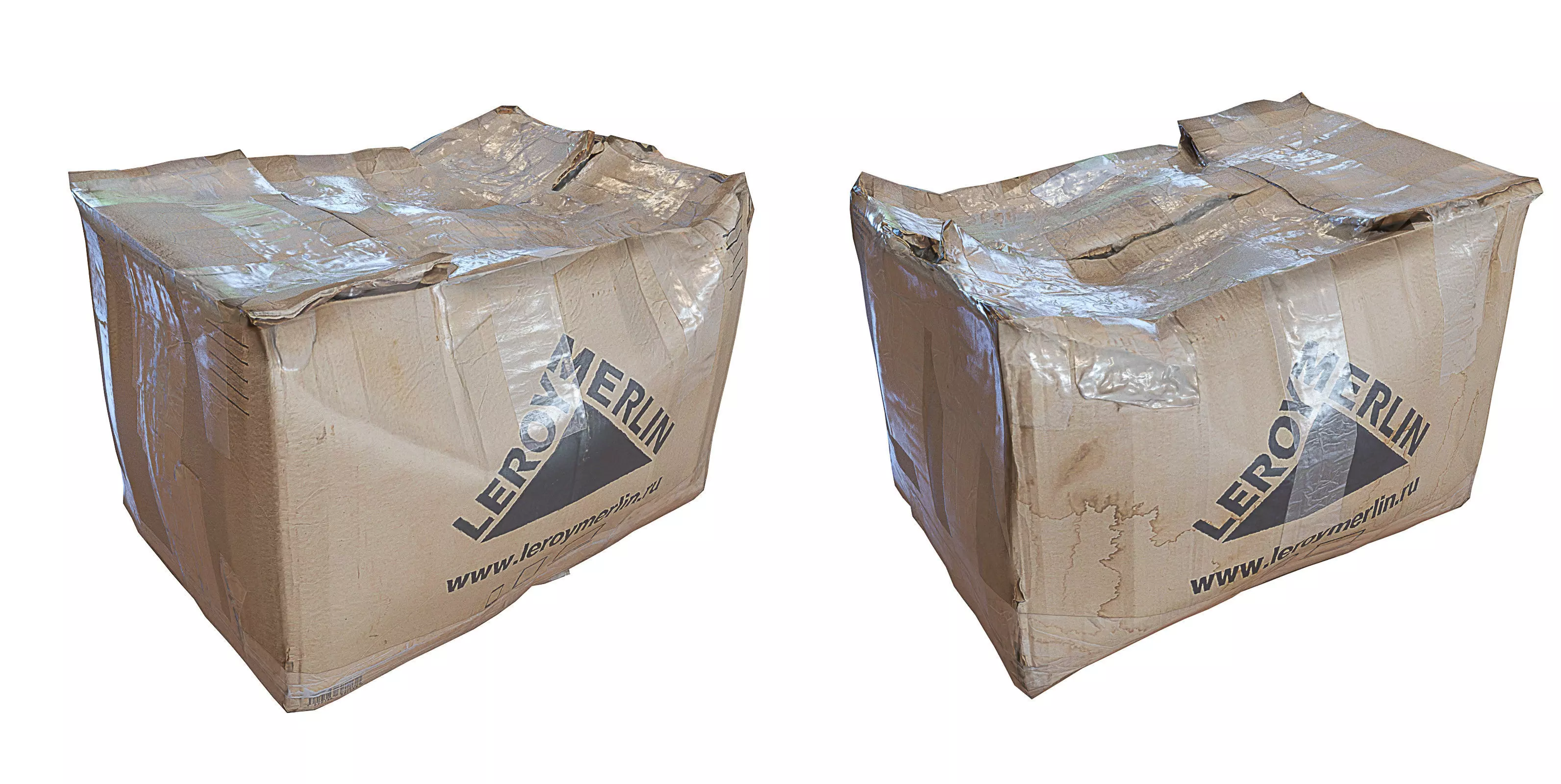 Ultra realistic Cardboard box Pbr Low-poly 3D model_0