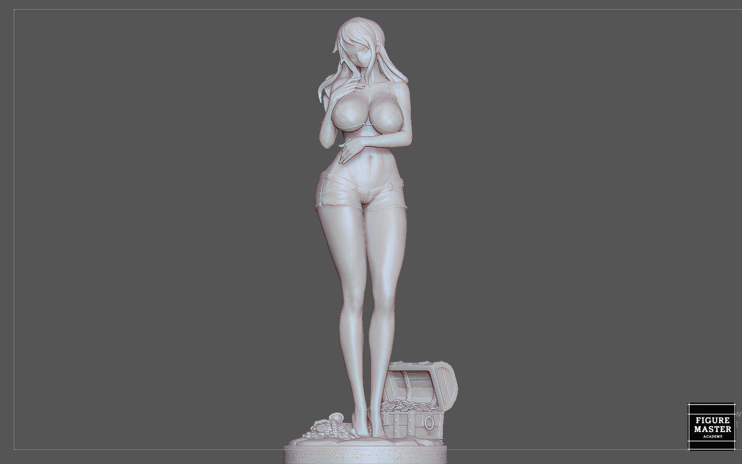 NAMI STATUE ONE PIECE ANIME GIRL CHARACTER 3D print model 3D print model_24