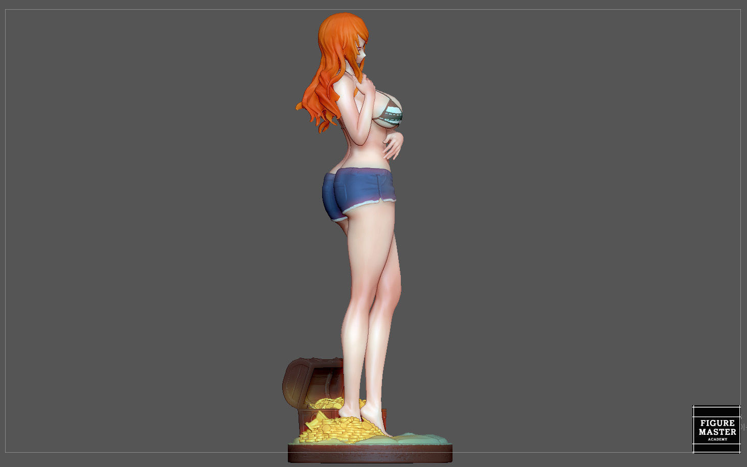NAMI STATUE ONE PIECE ANIME GIRL CHARACTER 3D print model 3D print model_18